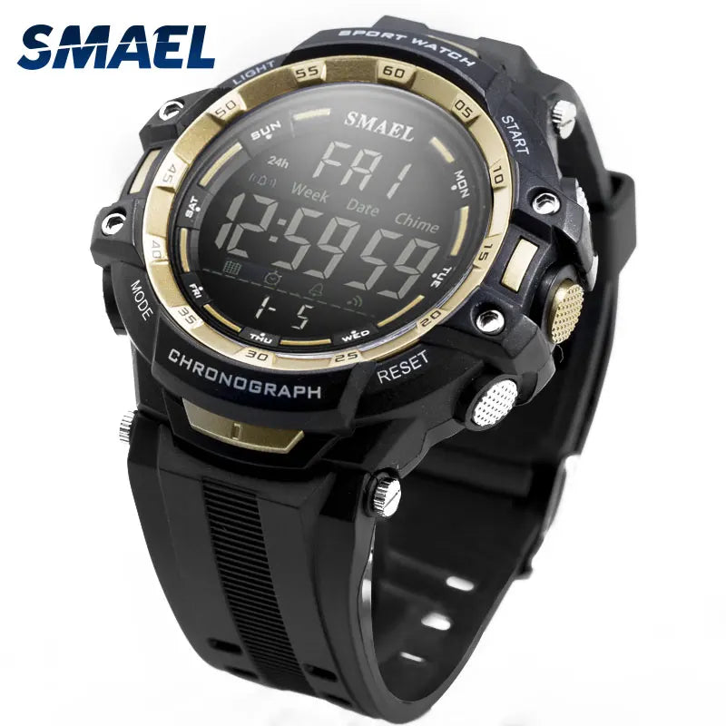 Men Watches Digital LED Light SMAEL Watch Shock Montre Mens Military Watches Top Brand Luxury 1350 Digital Wristwatches Sports