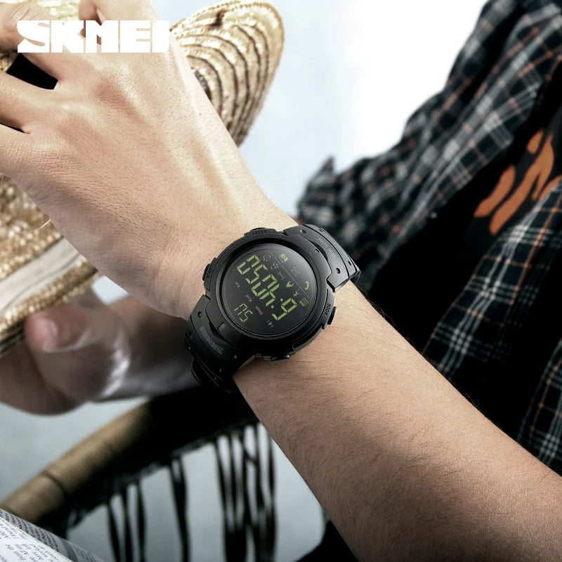 Men's Sport Smart Watch SKMEI Brand Fashion Pedometer Remote Camera Calorie Bluetooth Smartwatch Reminder Digital Wristwatches