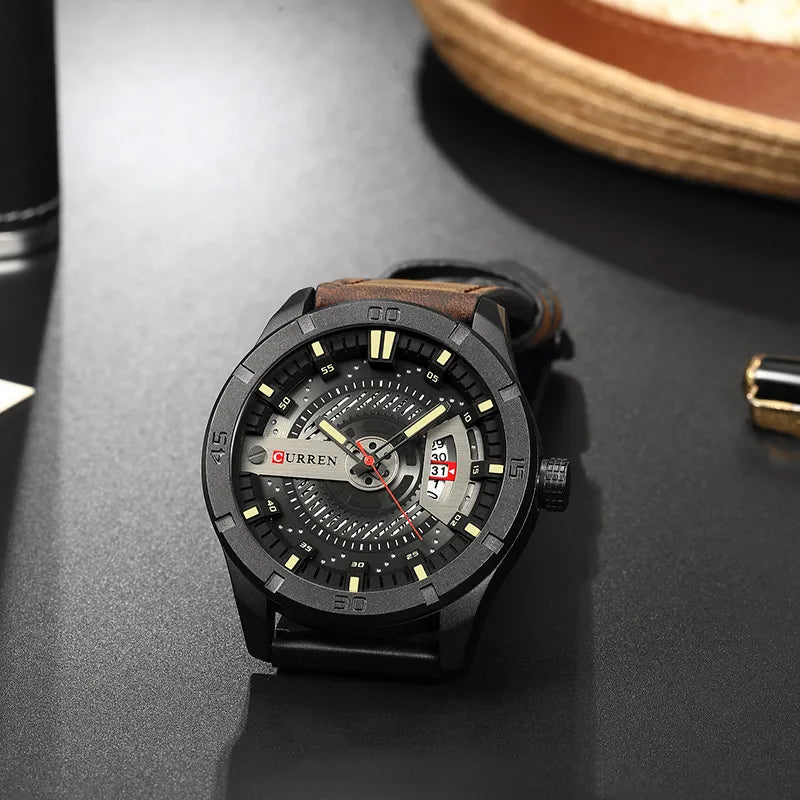 CURREN Hot Fashion Creative Watches Casual Military Quartz Sports Wristwatch Display Date Male Clock Hodinky Relogio Masculino