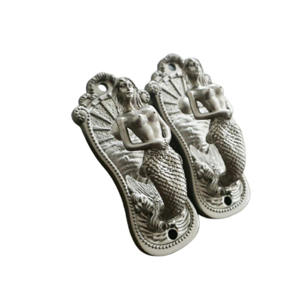 Vintage Mermaid Decorative Hook Wall Mount Curtain Coat Hat Hook Wall Art Decor Home Storage & Organization 5x12cm WWO66