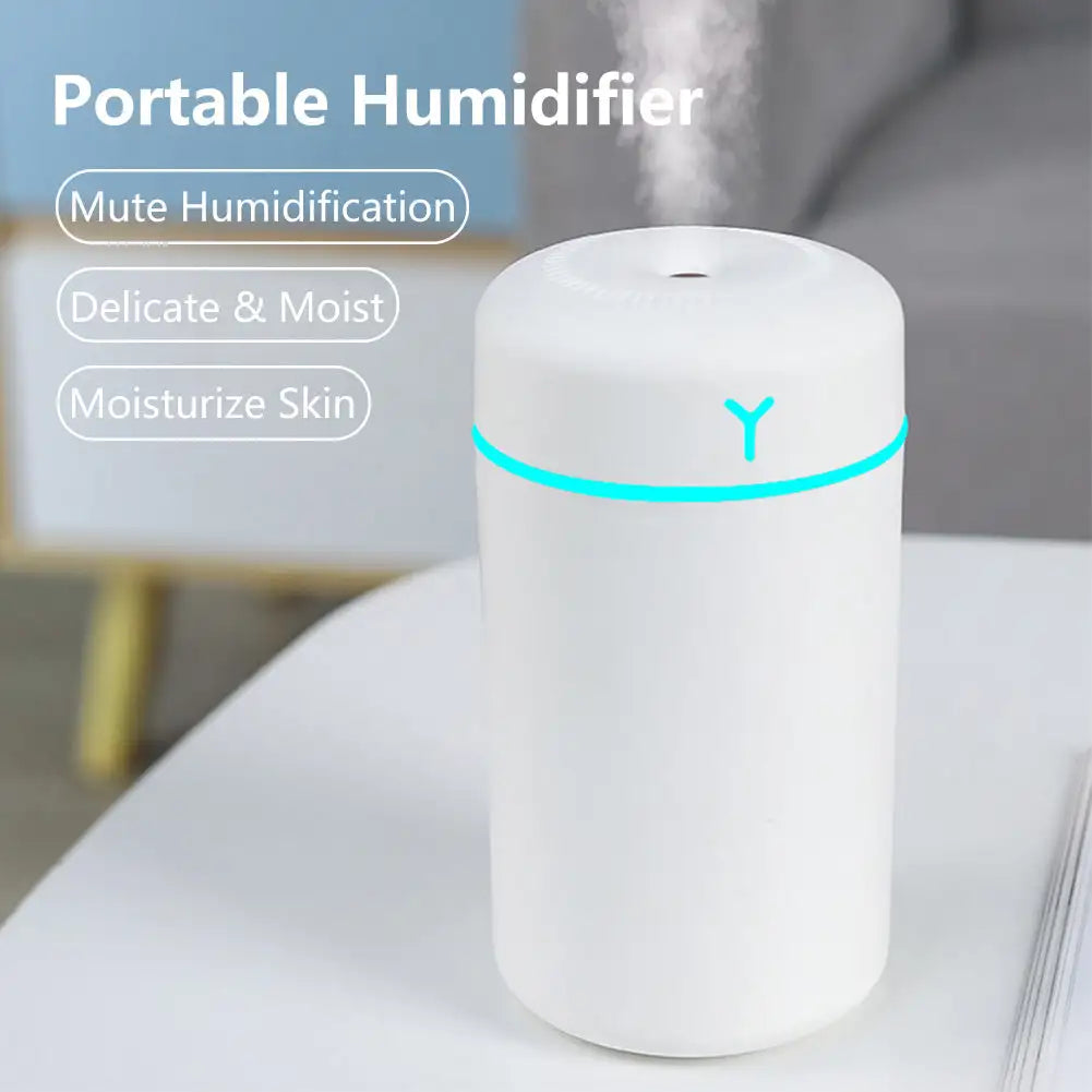 Portable 420ml Air Humidifier Aroma Oil Humidificador for Home Car USB Cool Mist Sprayer with Colorful Soft Night Light Purifier