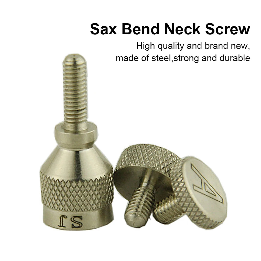 Alto Sax Neck Tenor Saxophone Neck Tightening Screws Steel Woodwind Instruments Replacement Accessories for Professional Players