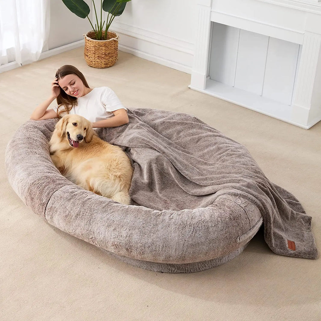 Factory Price Custom Size Luxury High Quality Comfortable Human Dog Bed
