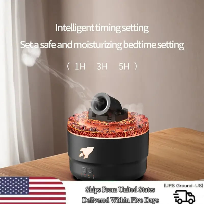 2025 New Creative Fort Aromatherapy Machine Household Lava Crack Humidifier Hotel Essential Oil Diffuser Aromatherapy Machine