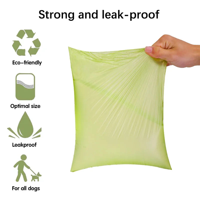 Pet Dog Poop Bags Biodegradable Compostable Eco Friendly Dog Waste Bags Dispenser Outdoor Degradable Dog Excrement Bags supplies