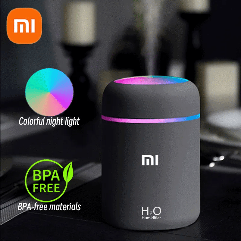 Xiaomi 300ml H2O Air Humidifier Portable Mini USB Aroma Diffuser With Cool Mist For Bedroom Home Car Plants Purifier Humificador
