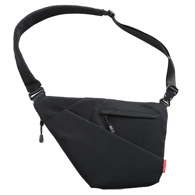 Pistol Gun Bag Men's Ultra-thin Chest Personal Messenger Bag Anti-theft Multi-function Shoulder Crossbody Bag Rich Compartment