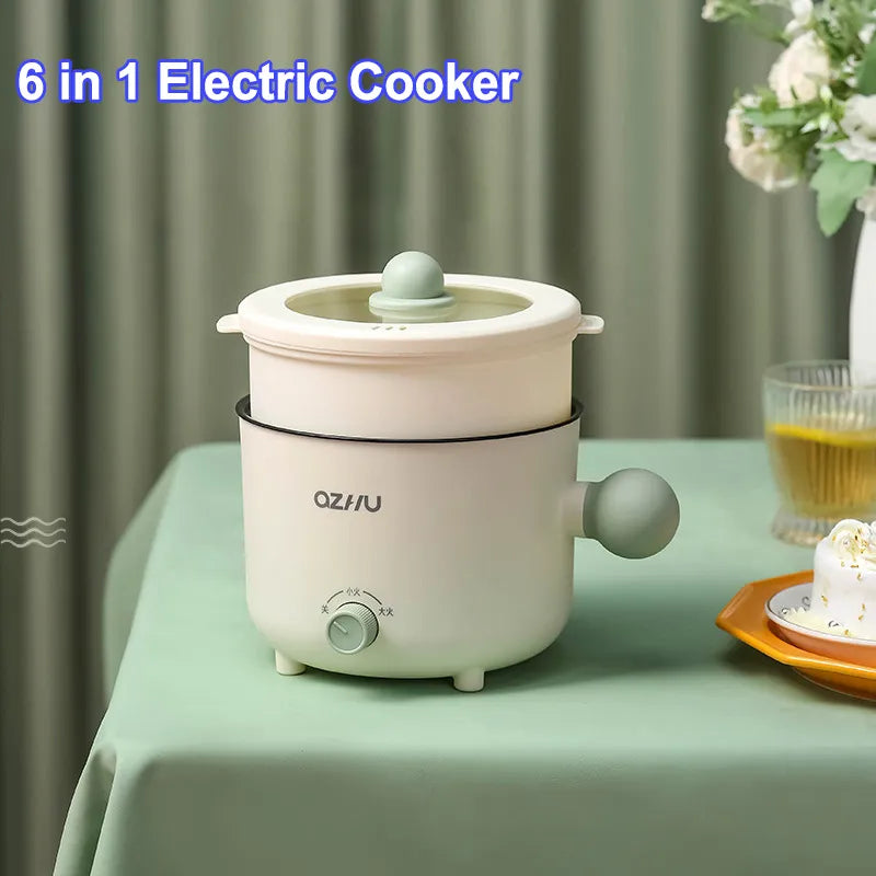 1.8l Multi-function Electric Cooker 600w Double-layer Rice Cooker Household Smart Hot Pot Wok Non-stick Rice Cooker