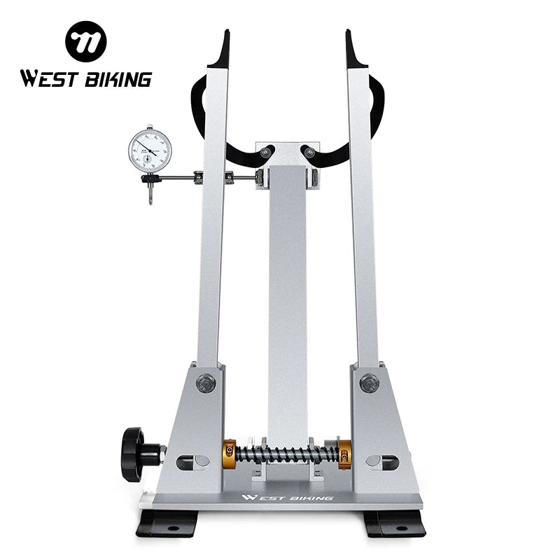 WEST BIKING Bicycle Wheel Truing Stand With Dial Indicator Gauge Tire Adjustment Rims Wheel Set MTB Road BMX Bike Repair Tools