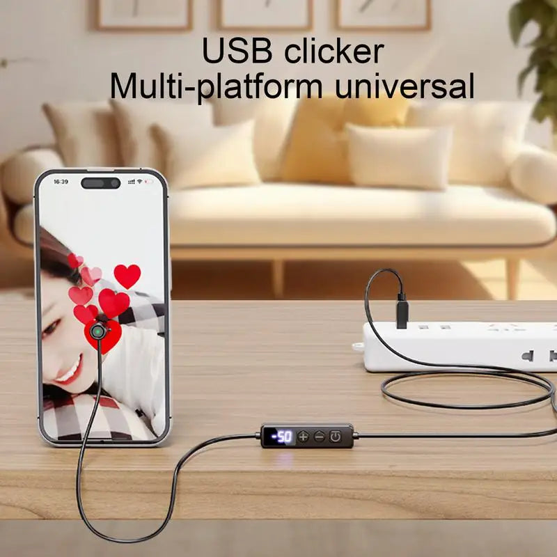 USB Auto Clicker Device Simulated Finger Clicking Automatic for Deal Gaming Shopping Giving A Like in Tik-tok Reward Tasks