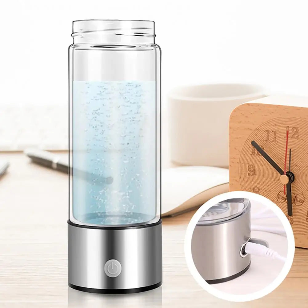 420ML Portable Hydrogen Water Cup Rechargeable Rich Antioxidants Improve Muscle Soreness Fatigue Promote Metabolism Water Bottle