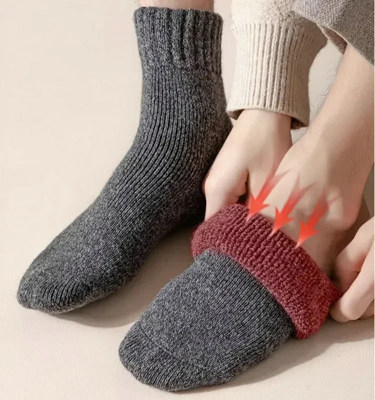 Thick Pair Super Harajuku Merino Warm Sock Casual High Women Wool Snow Quality Men's Winter Antifreeze Socks 5