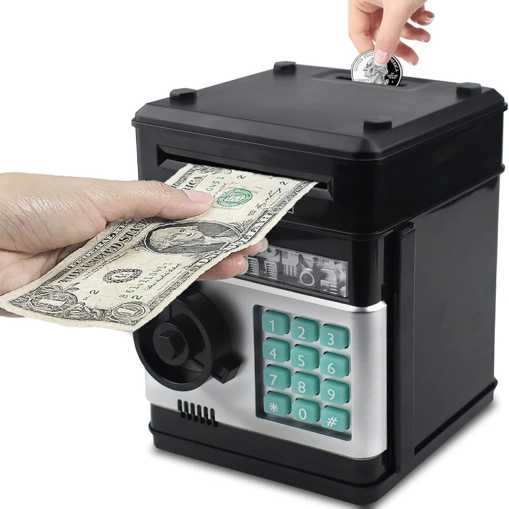 Coin Banks ATM Savings Banks Real Money, Electronic Deposit Boxes, Birthday Gifts, Halloween, Thanksgiving And Christmas Gifts