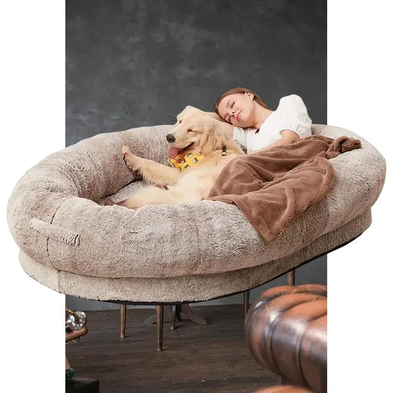 Experience Ultimate Comfort with Detachable Outdoor Pet Bed for Humans and Dogs, Perfect for Indoor Giant Bed