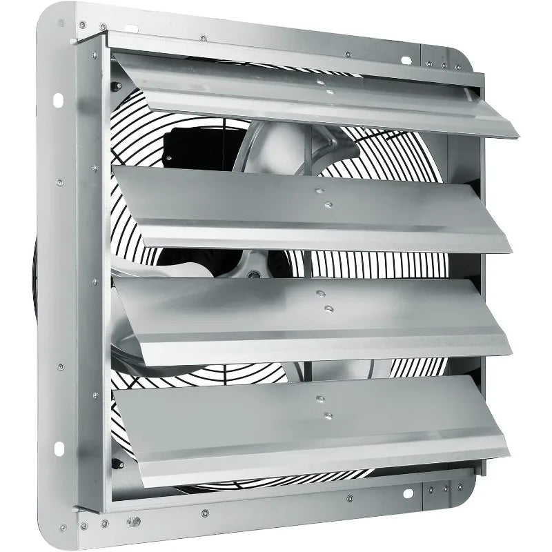 VEVOR Shutter Exhaust Fan,16'' with High Speed, AC-motor, 2000 CFM, Wall Mount Attic Fan,Ventilation and Cooling for Greenhouses