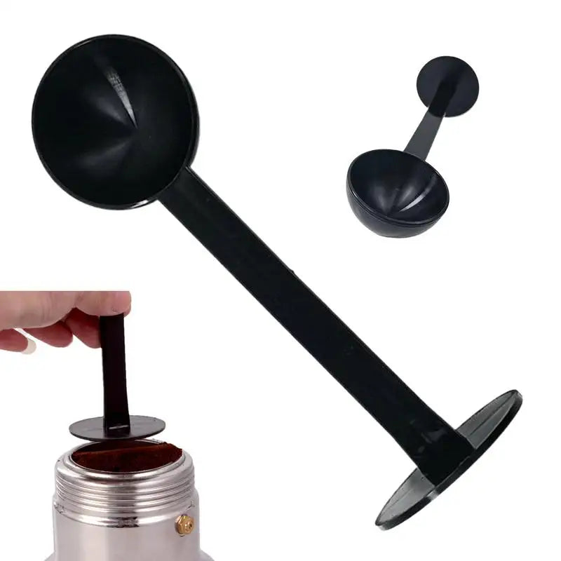 2 In 1 Coffee Spoon Dualuse Measuring Tamper Spoon Plastic Bakeware Powder Press Scoop Kitchen Tools Coffee Machine Accessories