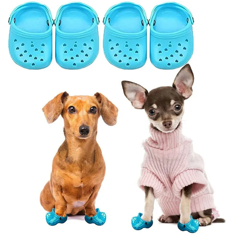 Pair Small Cute 3D Mini Sandal Slipper Plastic Lovely Beach Shoes Croc Hole Pet Shoe dogs accessoires pets puppy pets pet items