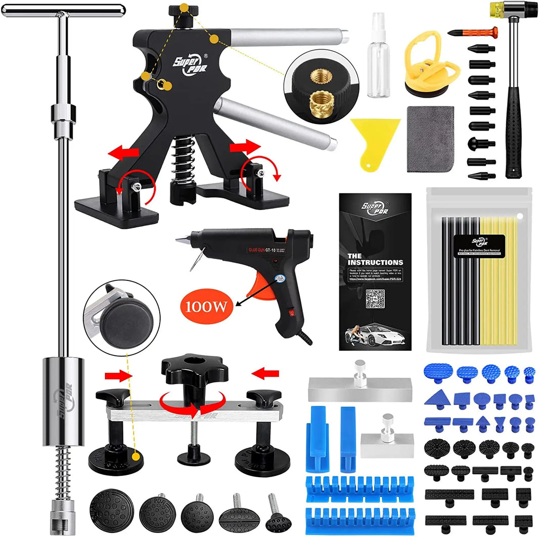 PDR Tools Dent Puller Lifter Paintless Hail Removal Repair Hammer Kits Car Dent Repair Tool with Tools bag
