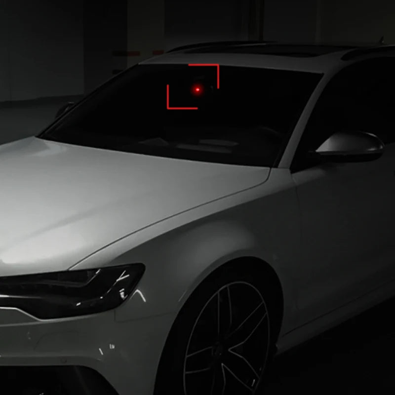 2Pcs Car LED Solar Powered Fake Security Light Simulated Dummy Alarm Wireless Warning Anti-Theft Caution Lamp Flashing Imitation