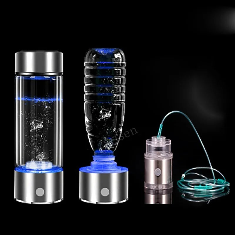 SPE/PEM Portable Hydrogen Generator Water Filter Ionizer Pure H2 Rich Hydrogen alkaline Bottle Electrolysis Drink Hydrogen