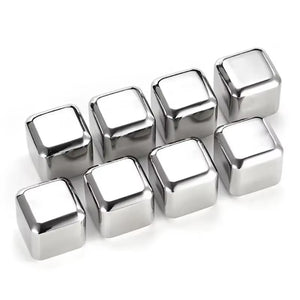 Stainless Chilling Chilling Stones Beverage Wine Bar Accessories Metal Ice Cubes for Drinks Reusable Chilling Stones for Wine