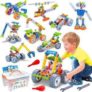 10 in 1 STEM Toys for 5 6 7 8+ Year Old Boy Birthday Gifts Building Toys for Kids Ages 4-8 5-7 6-8 Educational Stem Activities Robot Toy for Boys 4-6 4-7 Build and Play Construction Set Creative Games