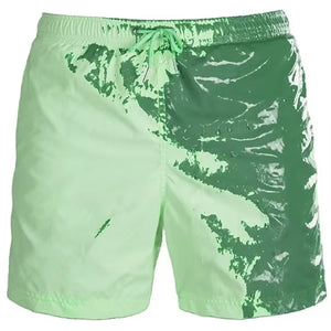 When Exposed to Water, Beach Shorts, Warm-Feeling Color-Changing Shorts Hot Style Swimming Trunks That Change Color