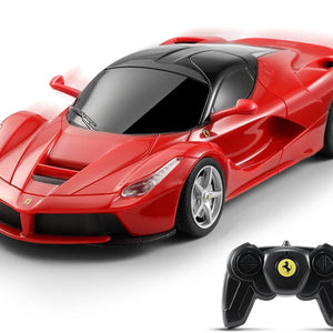 X Rastar Ferrari Toy Car 1:24 Remote Control Laferrari Race Car, Licensed RC Hobby Model Vehicle for Boys Kids and Adults, Red