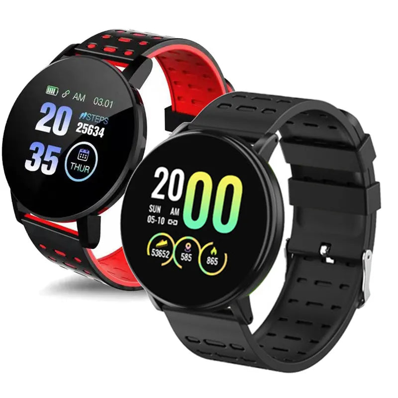 119 Plus Smart Watch Heart Rate Smart Man Wristband Sports Watches Waterproof Smartwatch Android Alarm Clock Wristwatches