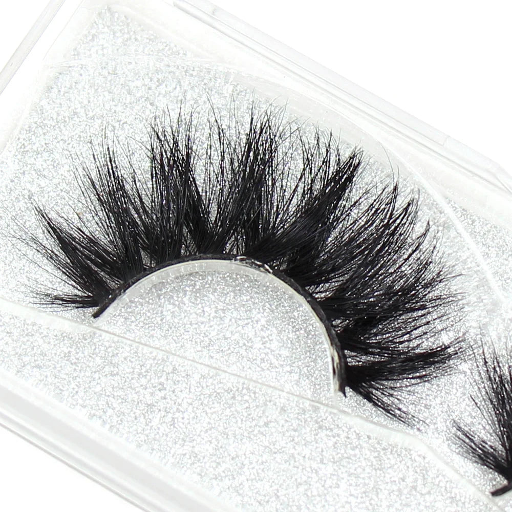 FOXESJI 2Pairs Eyelashes 3D Mink Lashes Dramatic Thick Cross High Volume Fluffy Soft Fake Eyelashes Eye Lashes Eyelash Extension