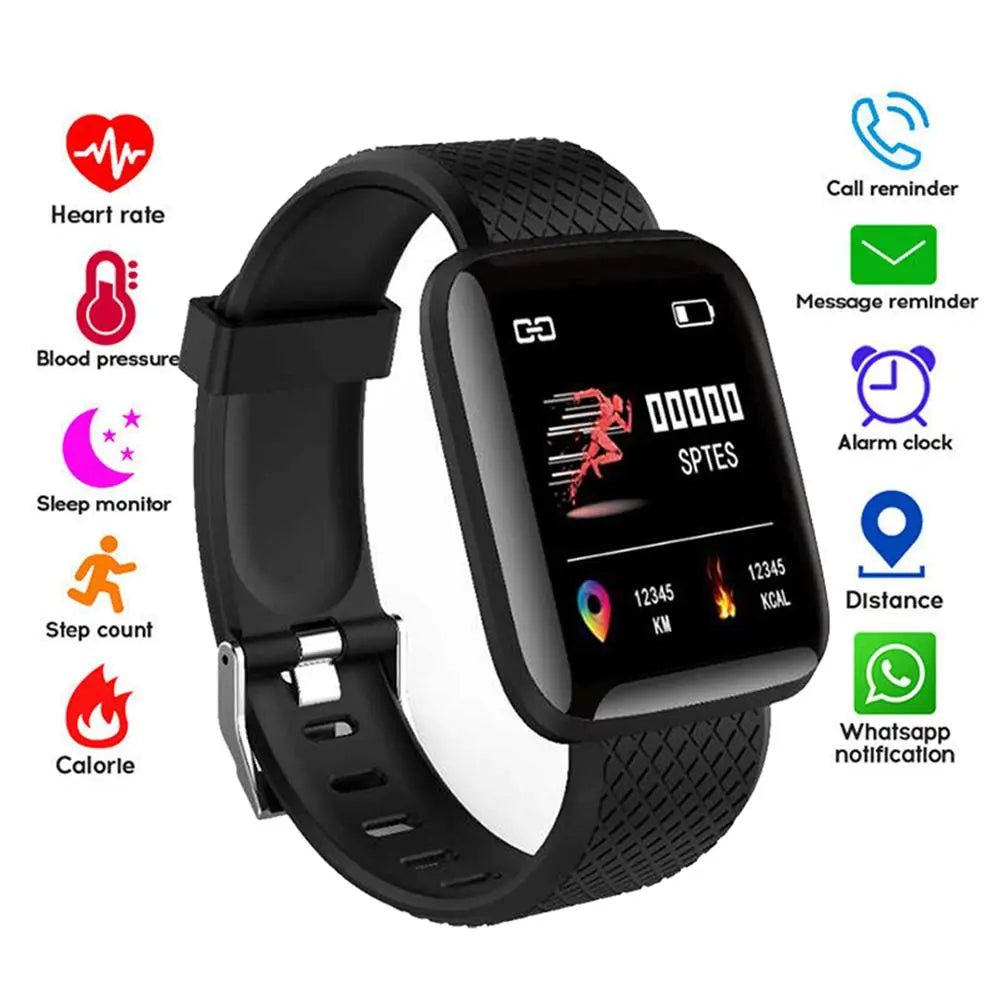 Bluetooth 4.2 Smart Watches 116 Plus Heart Rate Watch Smart Bracelet Sport Watches Smart Band Waterproof Smartwatch Android