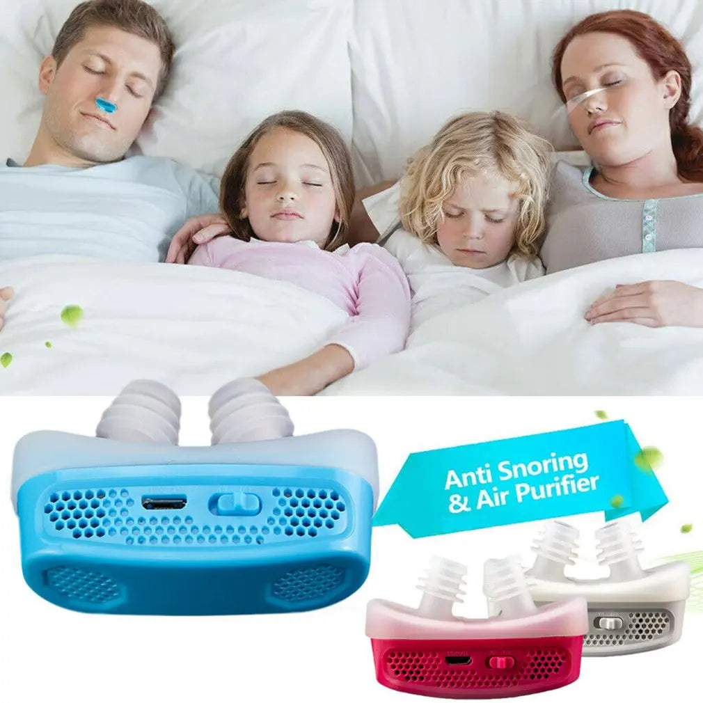 Micro Electric Anti Snoring Electronic Device Sleep Apnea Stop Snore Aid Stopper USB Electric Anti Snoring Device