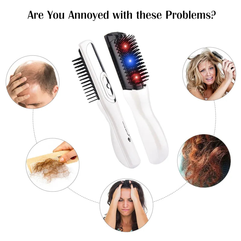 Laser Hair Growth Comb Progressive hair therapy Hairbrush Scalp Massager Infrared Health Hair Regrowth Laser Anti-loss Treatment