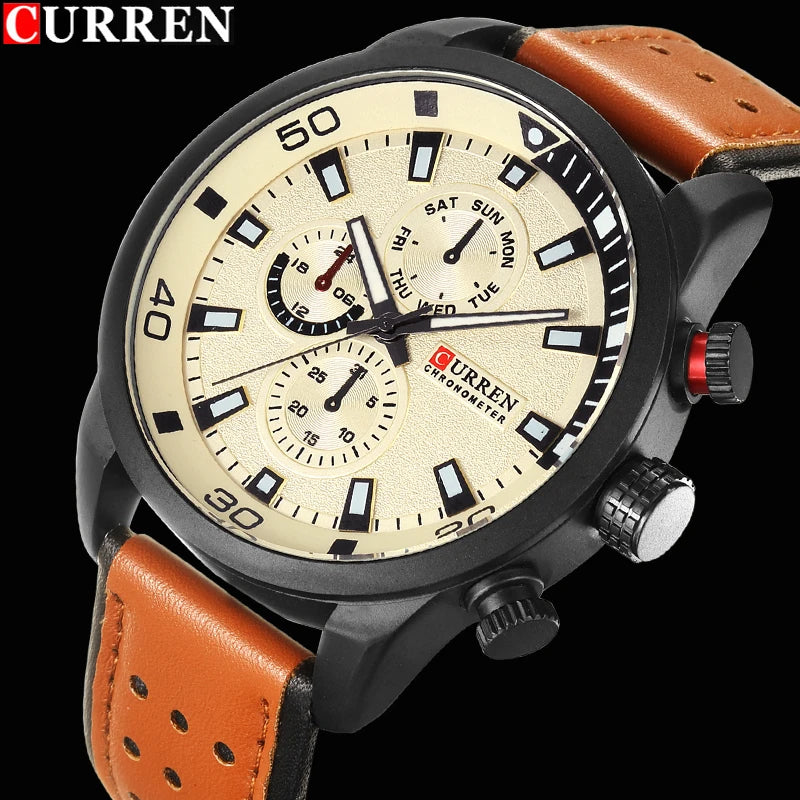 2017 CURREN Stylish Watch Men Luxury Brand Men's quartz-watch Waterproof Clock Men Wrist watches Relogio Masculino reloj hombre