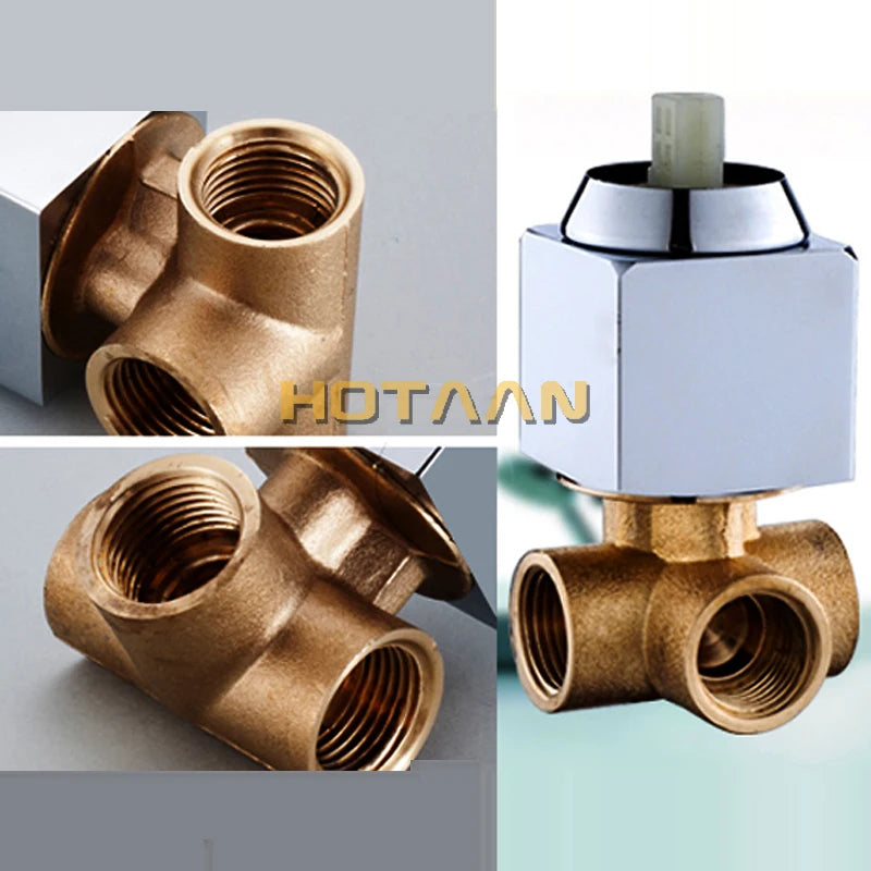 Bath & Shower Faucets Control Brass Mixing Valve Switch Concealed Shower Valve Mixer Hotel Faucet Mixing Wall Shower Switch 5308