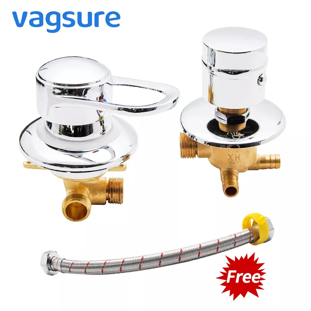 2/3/4/5 Way Outlet 10cm Shower room Mixer Tap Brass Separate Intubattion Shower Hose for shower cabin faucet