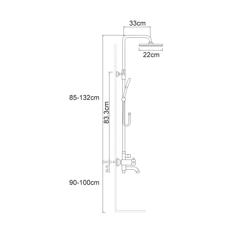 Wall Mounted Bathroom Rain Shower Set Antique Bronze Rainfall Shower with Hand Shower Brass Rain Shower Faucet Sets EL4003