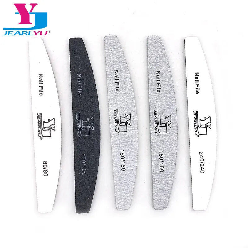 2/5pcs/lot Nail File Mix Color Limas 80/100/150/180/240 Grit Sandpaper Disposable Cuticle Remover Buffers Manicure  Tool Set