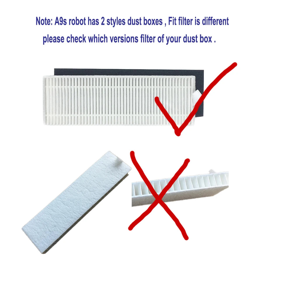 Main Brush Hepa Filter Side Brush for chuwi ilife A7 A9 A9S for Silvercrest SSR1 SSRA1 vacuum cleaner Parts Mop Cloth