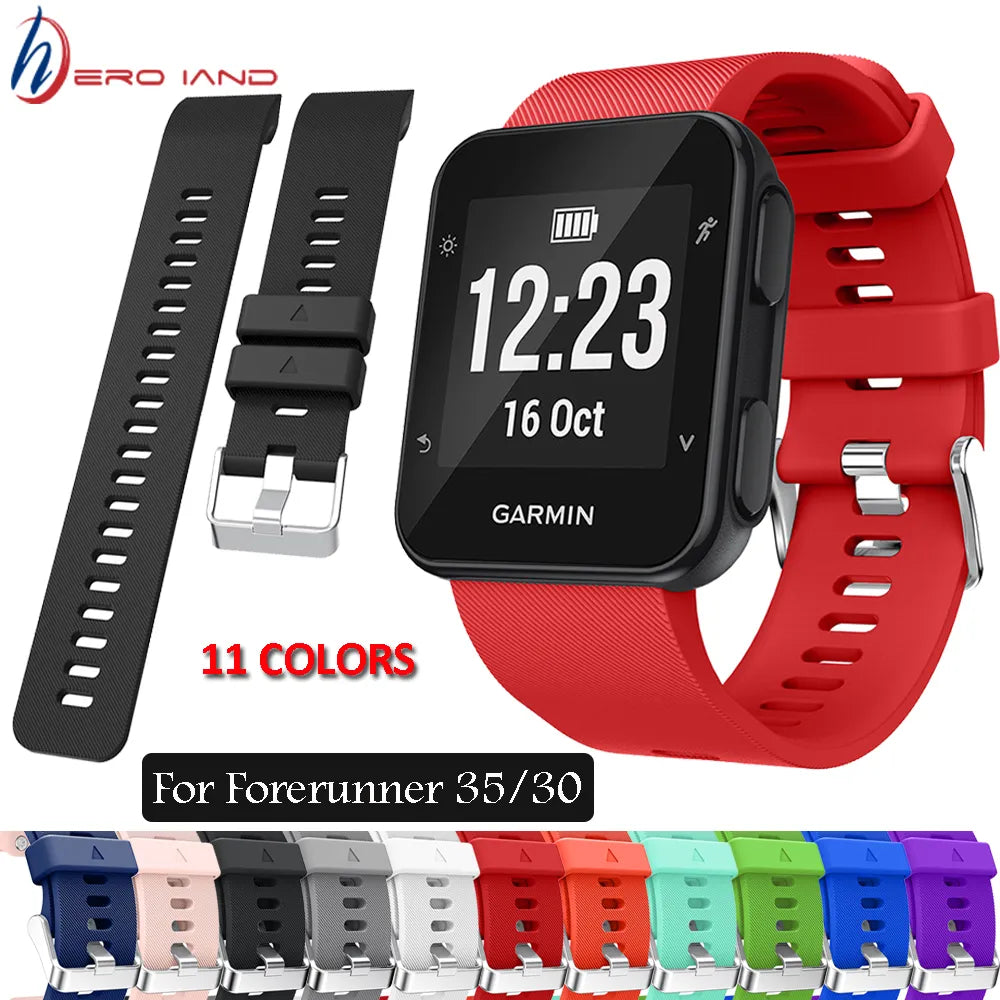 Strap For Garmin Forerunner 35 30 Smart Watch Replacement Wristband Watch band Wrist strap Silicone Soft Band Strap Bracelet New