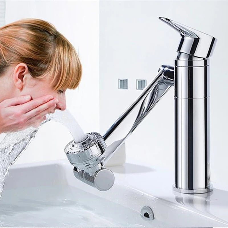 Basin Faucet 360 Degree Swivel Bath Water Tap Single Handle Gold Bathroom Faucet Hot and Cold Sink Water Crane Sink Tap Mixer