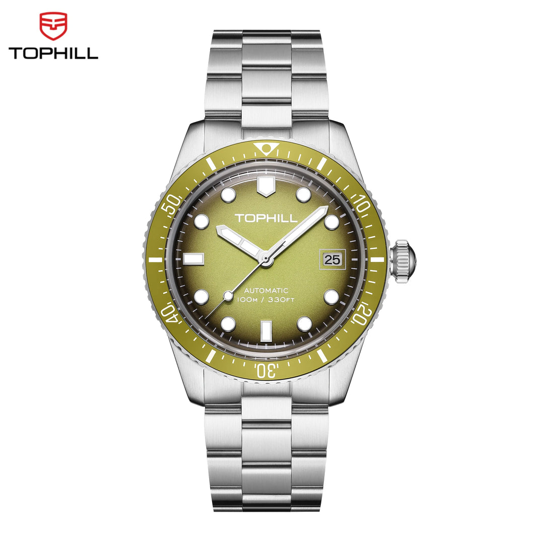 TOPHILL Mechanical watch Men's Watches  Business Watches NH35 Automatic Movement  watch Dive watch men