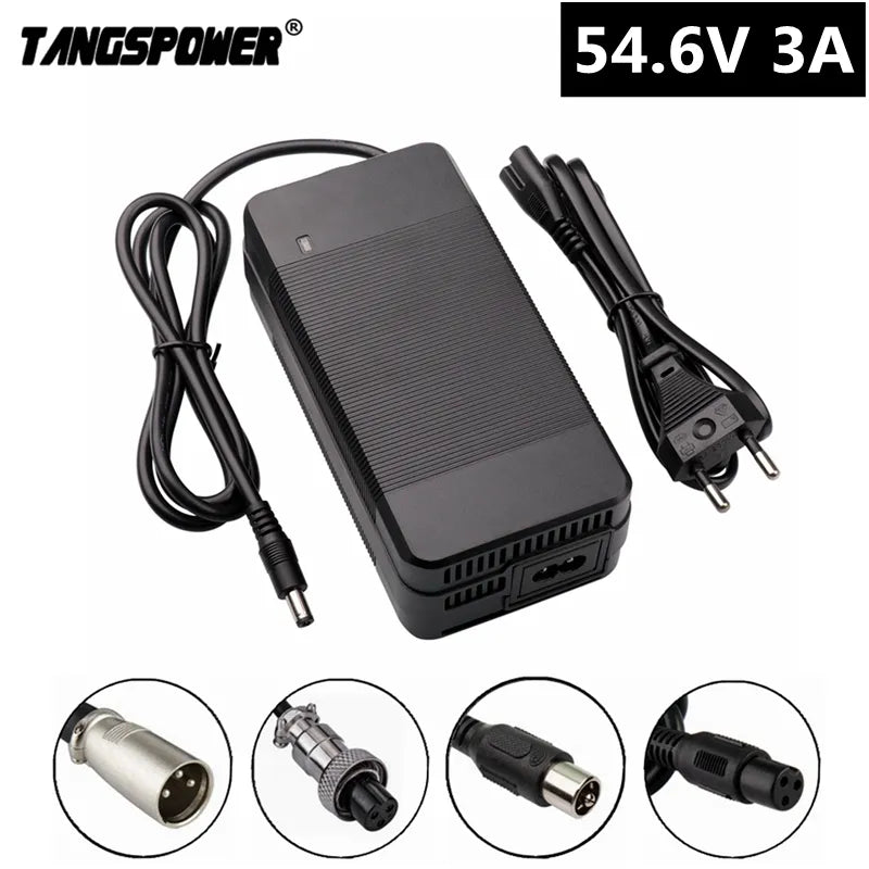 TANGSPOWER 54.6V 3A Lithium Battery Charger 54.6V3A electric bike Charger for 13S 48V Li-ion Battery pack charger High quality