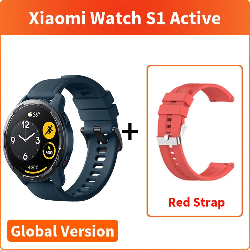 Global Version Xiaomi Watch S1 Active 1.43 AMOLED Display Bluetooth Phone  Calls GPS Mi Smartwatch Blood Oxygen 12 Days Battery