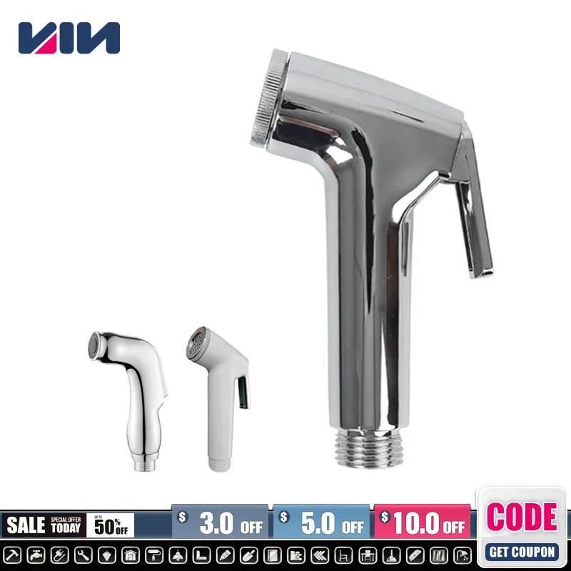 Handheld Bidet Faucet Spray Gun Shower Head Bathroom Toilet Bidet Shower Sprayer Water Saving Bathroom Cleaning Tool