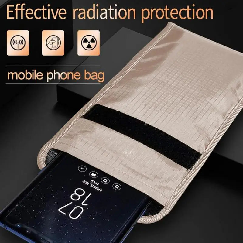 Signal Blocking Faraday Bag for Cell Phone Anti-Theft Key Fob Shield EMF GPS Location Info Security Card Protector Waterproof