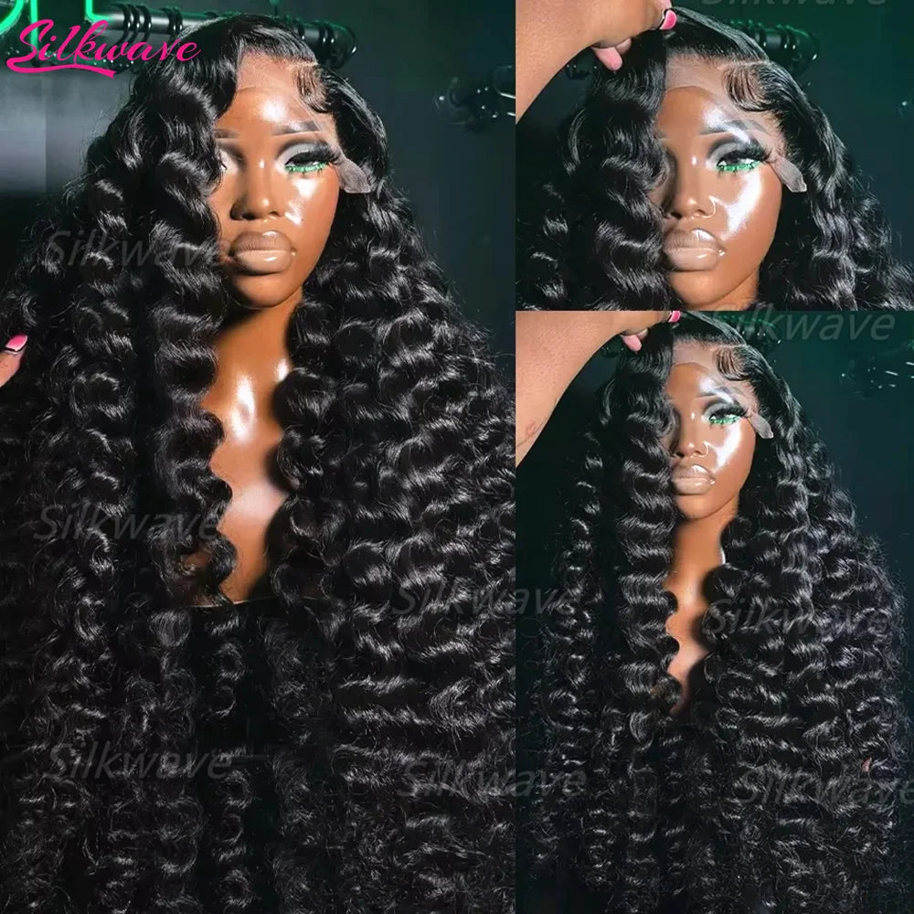 Silkwave Loose Deep Wave Human Hair Wig 13x6 Hd Lace Frontal Curly Preplucked Water Wave Front Wig For Black Women Brazilian