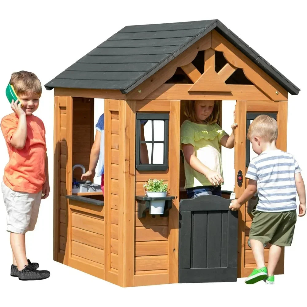 Sweetwater All Cedar Wooden Playhouse