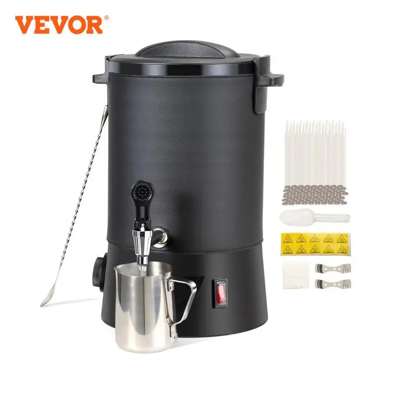 VEVOR 6.5L 10L Wax Melter for Candle Making Large Electric Wax Melting Pot Easy Pour Spout 9-Level Temperature Control