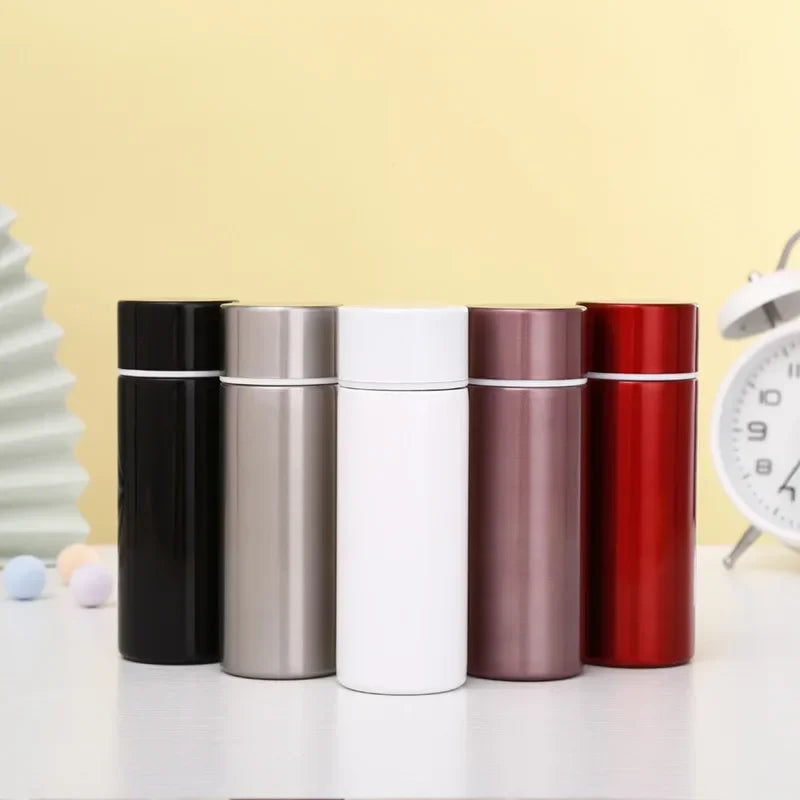 Mini Thermos Bottle Portable Small Water Bottle Gradient Color Coffee Thermal Vacuum Flask Travel Drink Water Bottle Thermoses